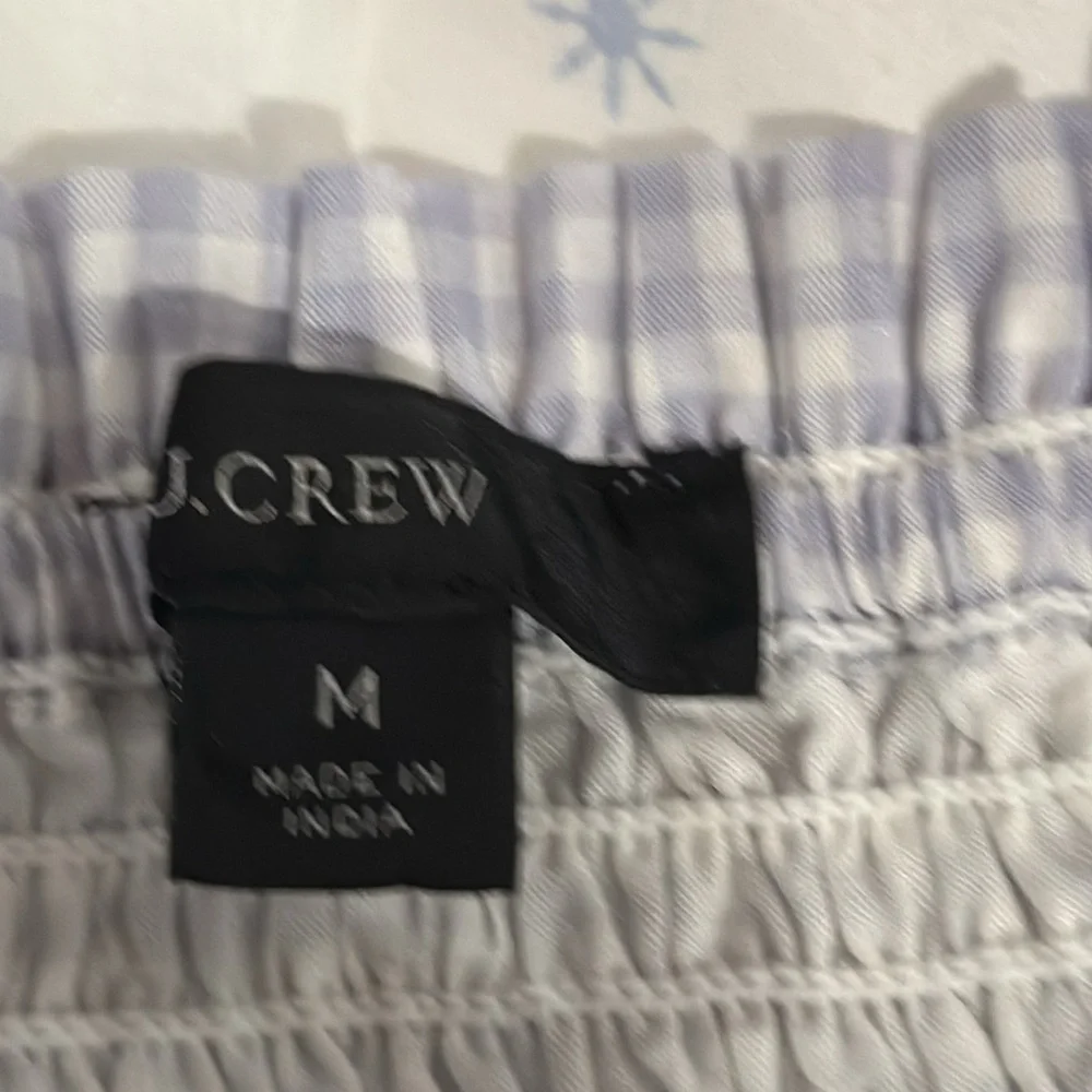 J. Crew NWT Gingham Puff Sleeve Top